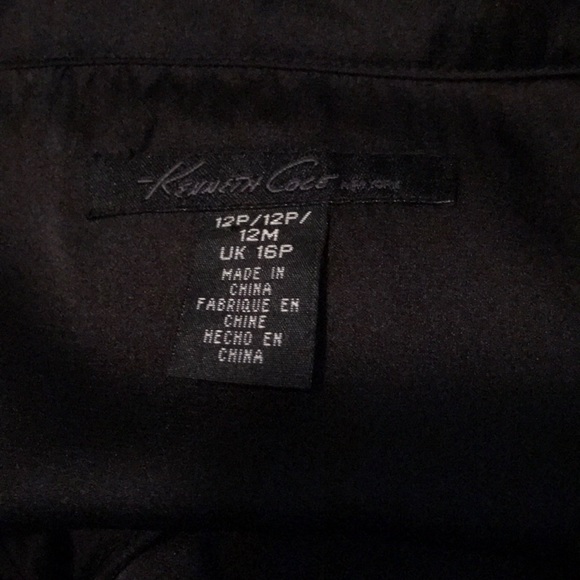 Kenneth Cole New York black ruffle cocktail dress - Picture 4 of 5